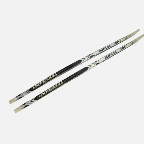 Изображение товара Лыжи беговые Impal 185 см Step (c насечками). Цвет: черный/белый/голубой.