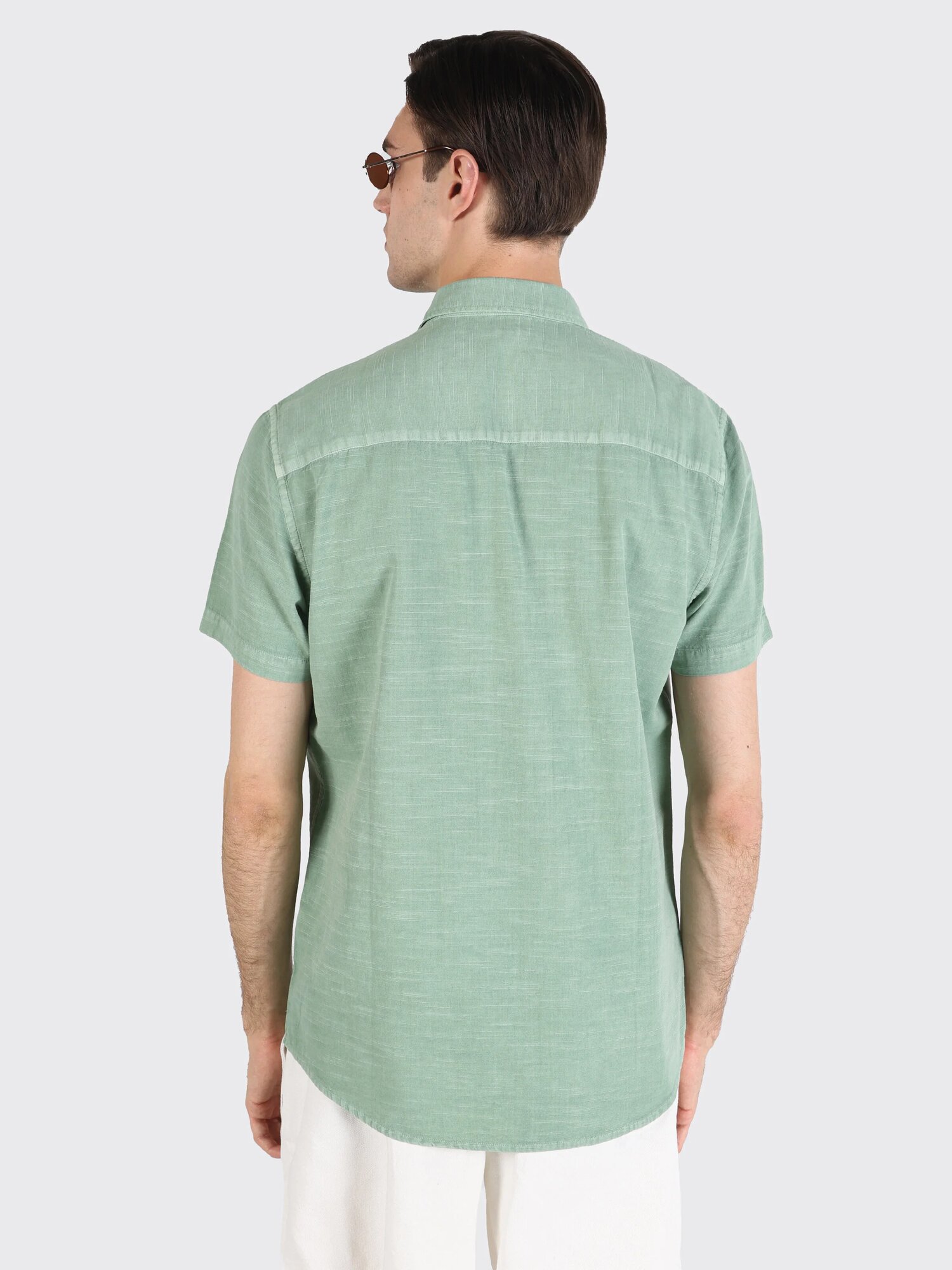 Рубашка COLIN'S Regular Fit, размер S, зеленый — фото 1