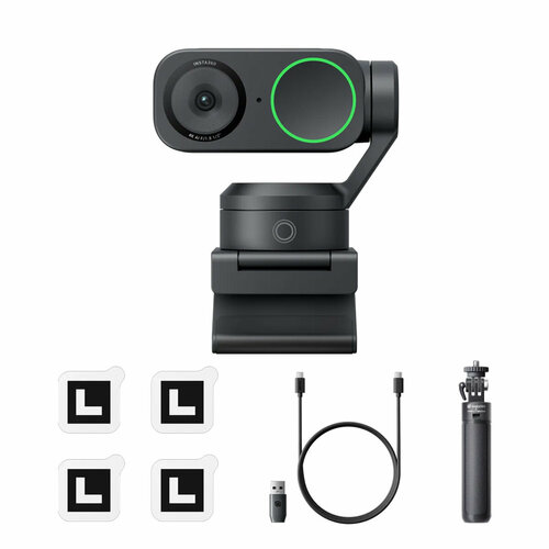 Insta360 Link 2 - PTZ 4K AI веб-камера для ПК/Mac, сенсор 1/2", для потоковой передачи, видеозвонков, игр