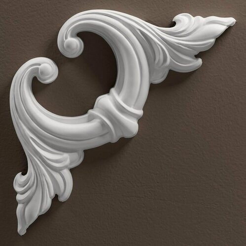 Изображение товара Декоративный угол к молдингу Де-Багет М1У4, белый.