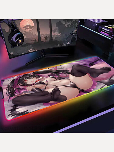 Изображение товара Коврик для мыши "Sexy Girl", с RGB-подсветкой, нескользящее основание, 40х90 см