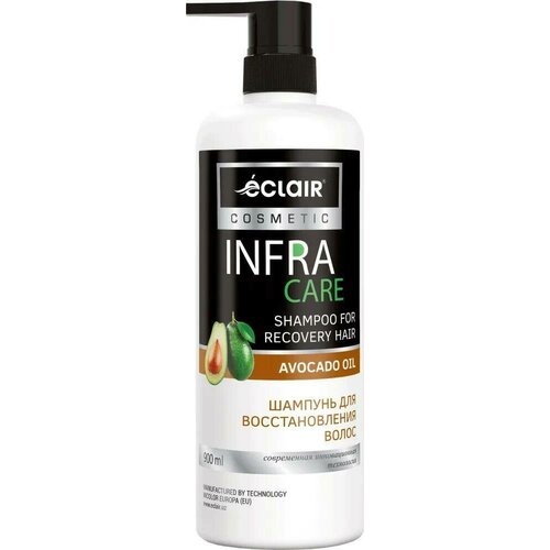 Шампунь для восстановления волос Infra Care, 900 мл еclair бальзам для волос infra care для восстановления с маслом авокадо 900мл