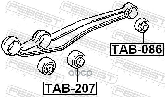 Сайлентблок Tab-086 Febest арт. TAB-086