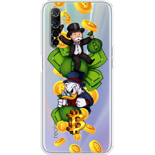 Силиконовый чехол на Realme 6 / Реалми 6 Scrooge McDuck and Monopoly, прозрачный силиконовый чехол scrooge mcduck and monopoly на realme c15 реалми с15