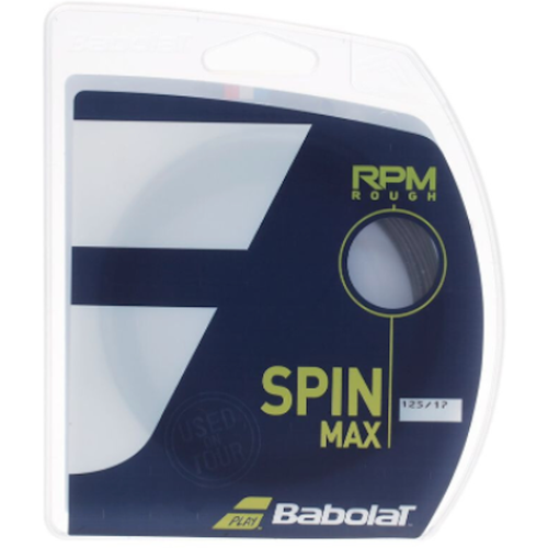 фото Теннисная струна babolat rpm rough spin max 125/17 12 метров черный