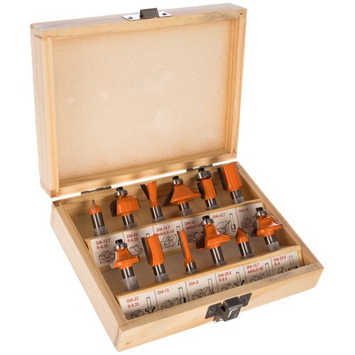 Набор фрез 12 шт хвостовик 8 мм Gigant G-0812 15949395 1550₽