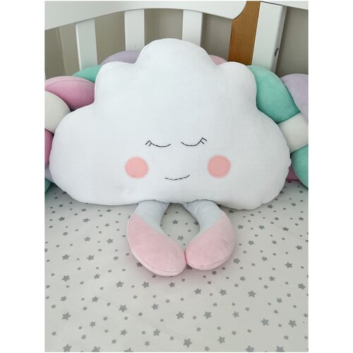 Подушка облачко декоративная, подушка-игрушка в детскую кроватку