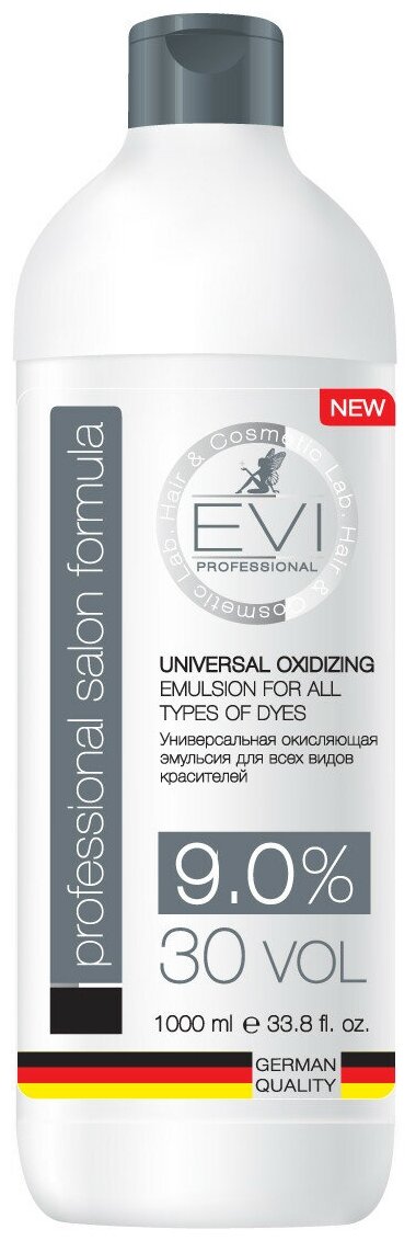 EVI professional Универсальная окисляющая эмульсия Professional Salon Formula 9 %, 1000 мл