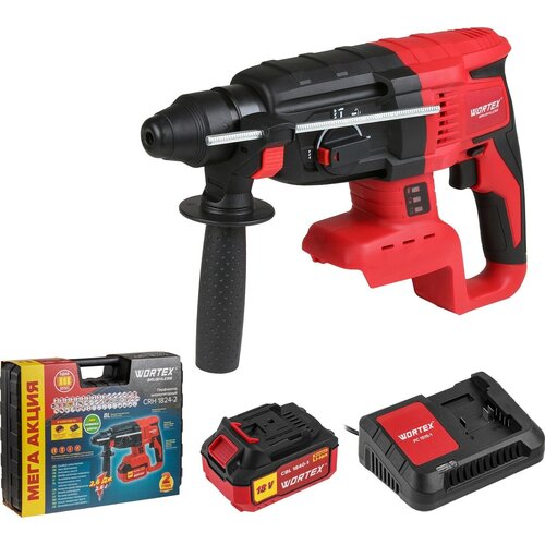Перфоратор аккумуляторный WORTEX CRH 1824-2 ALL1 0329285 20144₽