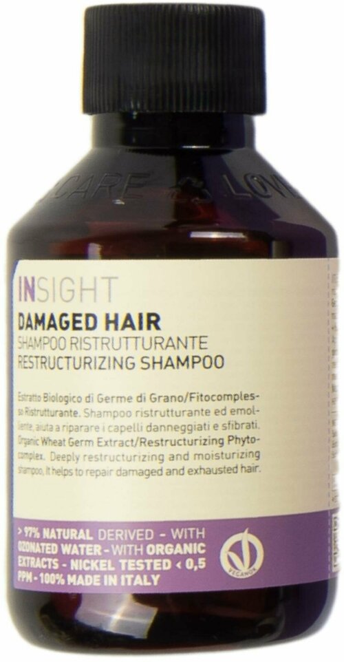 Insight шампунь Damaged Hair Restructurizing восстанавливающий для поврежденных волос, 100 мл