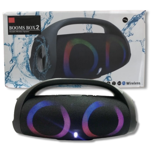 Беспроводная Bluetooth колонка Boom Box 2 большая RGB 33см