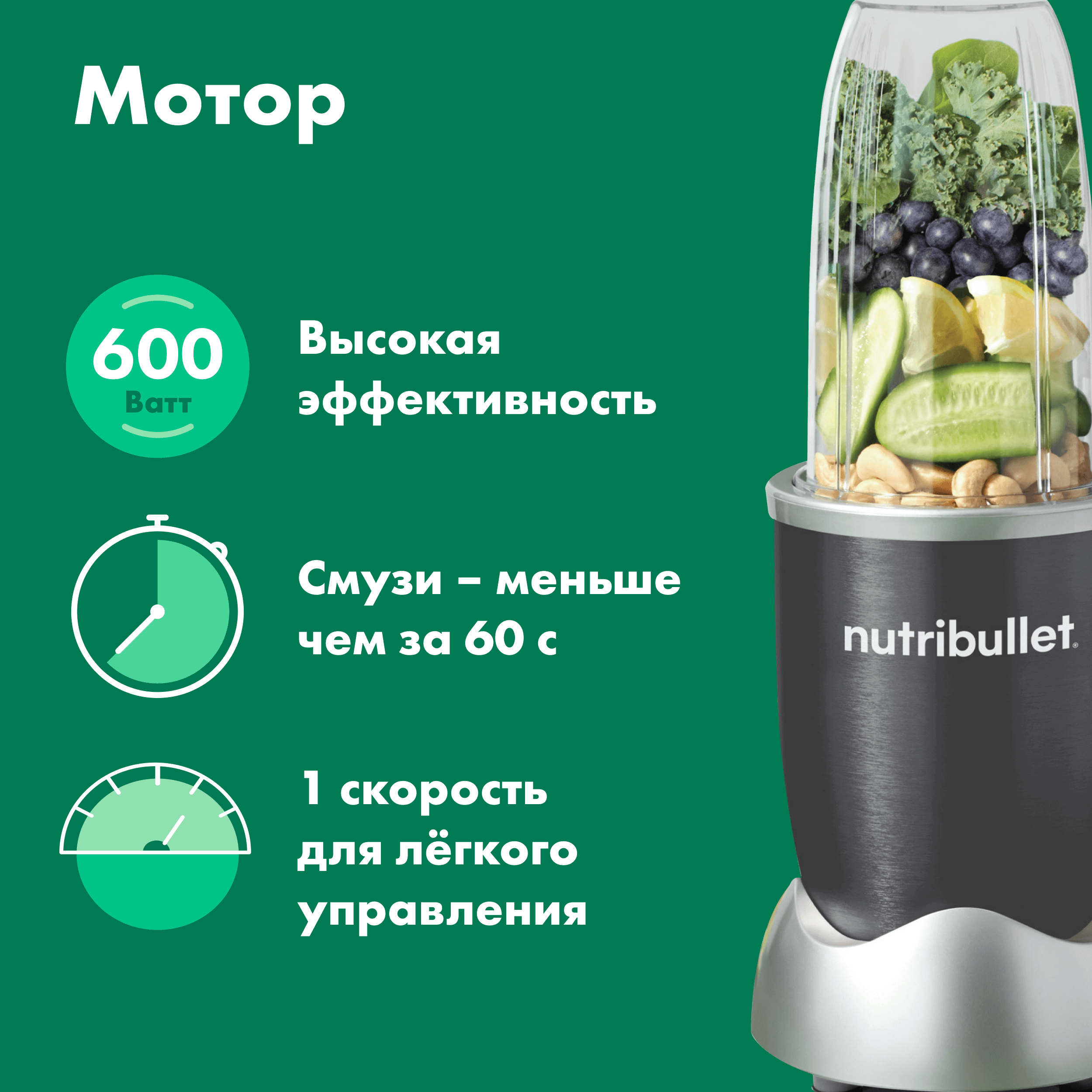 Блендер Nutribullet NB607DG