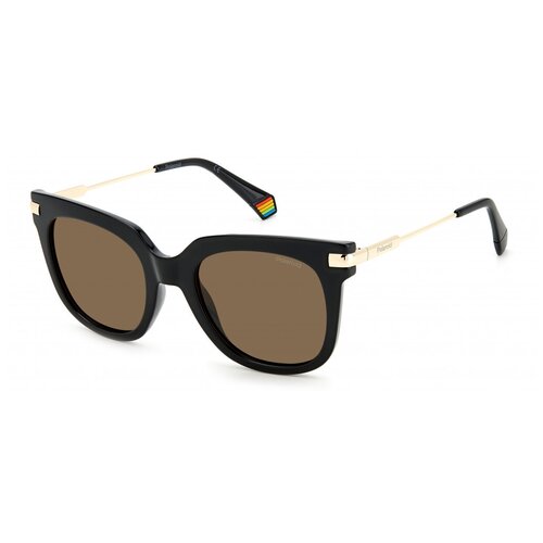 Солнцезащитные очки Polaroid, черный солнцезащитные очки polaroid pld 4083 f s 807