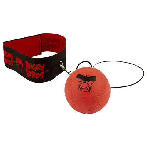 детские боксерские перчатки venum angry birds red 8 унций Детский тренажер Venum Reflex Ball Angry Birds Red (One Size)