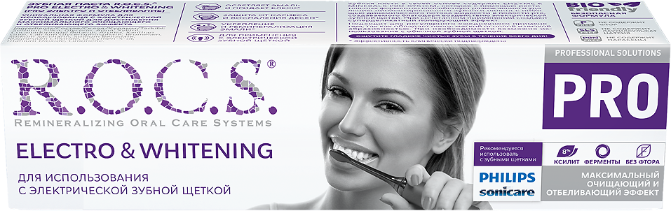 R.O.C.S. PRO Зубная паста Electro Whitening Mild Mint 135 г 1 шт