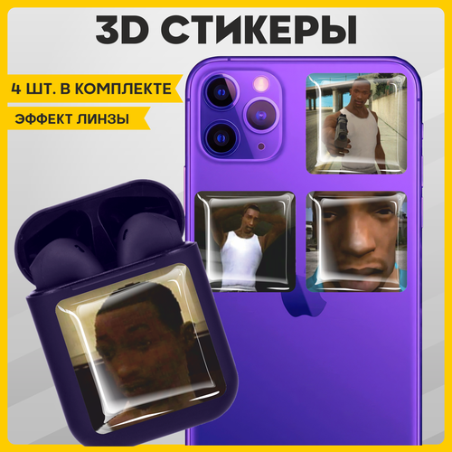 Наклейки на телефон 3D стикеры на чехол GTA