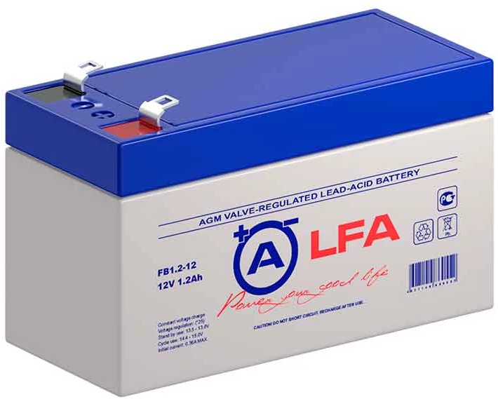 Аккумуляторная батарея ALFA Battery FB 12-12 12В 12 А·ч