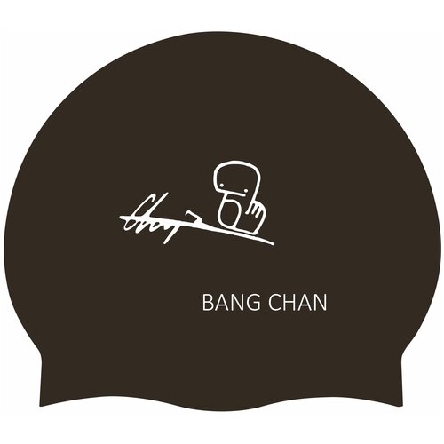 фото Силиконовая шапочка "stray kids. bang chan". k-pop, к-рор. цвет черный, размер м. mskbraslet