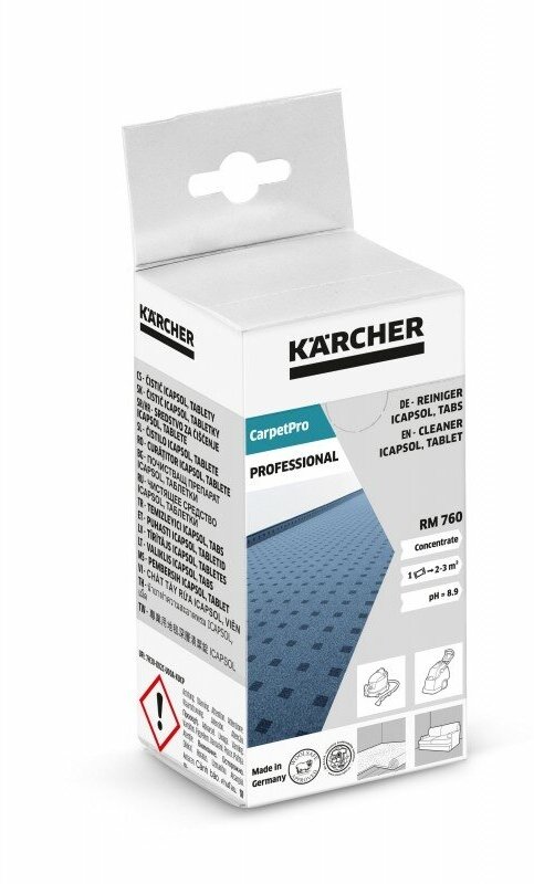 Таблетки чистящего средства CarpetPro iCapsol RM 760, 16 шт, Karcher | 6.295-850.0