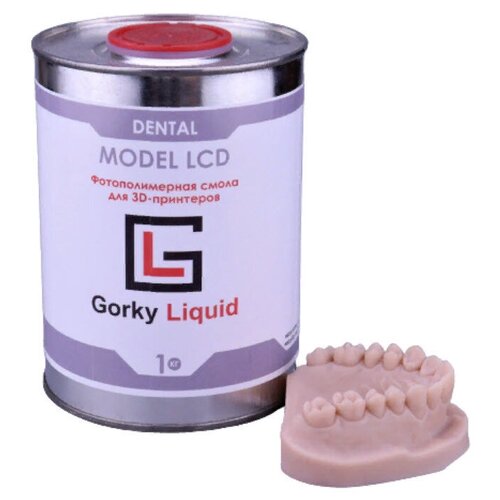 Фотополимер для 3d принтера Gorky Liquid Dental Model LCD DLP персиковый 1 кг dental brushing model teach teeth model early learning demo can pull teeth mouth model teach children to brush dental model