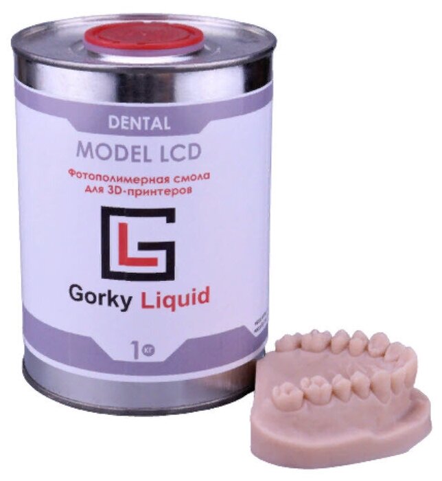 Фотополимер для 3d принтера Gorky Liquid Dental Model LCD DLP персиковый 1 кг