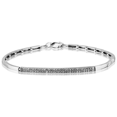 Браслет Master Brilliant, белое золото, 585 проба, бриллиант, длина 18.5 см.