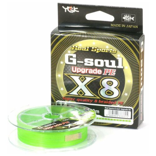 Шнур плетеный YGK G-Soul Х8 Upgrade 150m 1.5/max 30 lb шнур плетеный ygk g soul х4 upgrade 150m 1 0 18 lb 8 6 kg