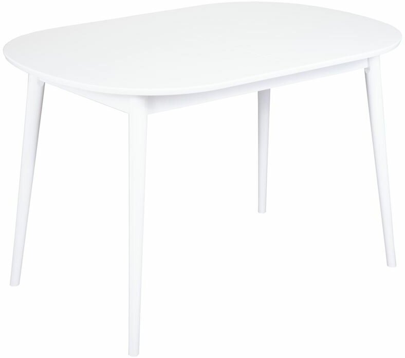 фото Стол овальный Алиса-1200 (белый/белый) раздвижной