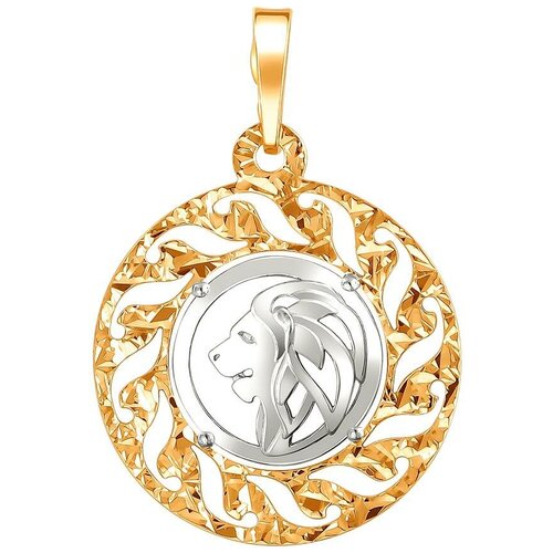 фото Эстет подвеска из серебра с позолотой 48д752209п