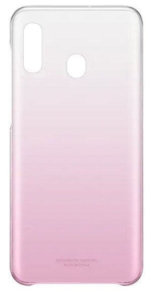 Чехол (клип-кейс) Samsung для Samsung Galaxy A20 Gradation Cover розовый (EF-AA205CPEGRU)