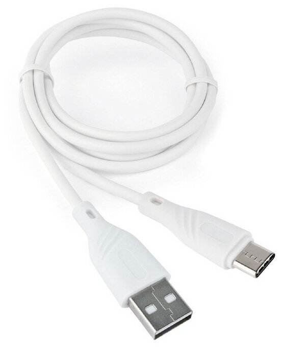 Cablexpert Кабель Cablexpert CCB-USB2-AMCMO1-1MW, Type-C - USB, 3 А, 1 м, быстрая зарядка, белый
