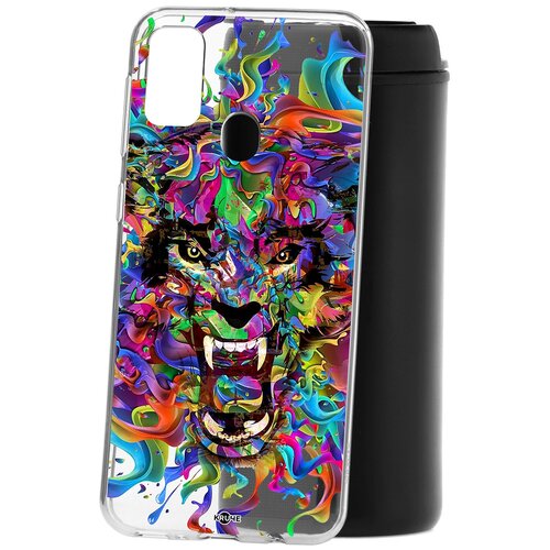 фото Чехол на самсунг м21 silicone kruche print colored beast кruче