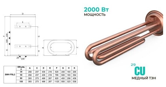 Водонагреватель накопительный TIMBERK Pafoss SWH FSL2 50 HE - фотография № 5