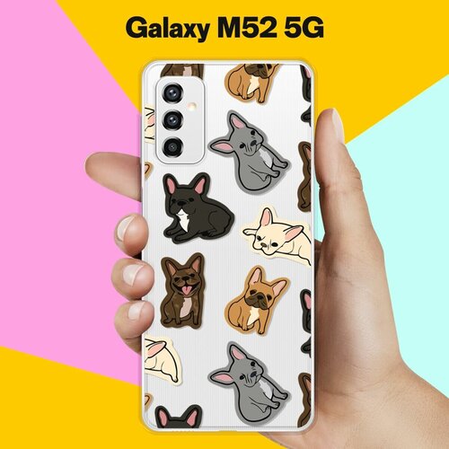 Силиконовый чехол на Samsung Galaxy M52 5G Французы / для Самсунг Галакси М52