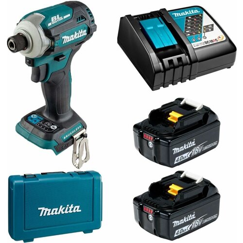 Шуруповерт ударный аккумуляторный 18В LXT - 180Нм аккумулятор 2х4Ач и зу Makita DTD157RME 3114000₽