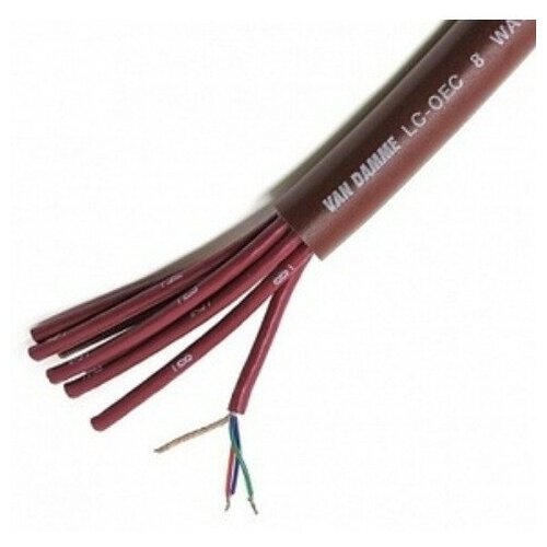 Кабель Мультикор Van Damme 268-808-000 Brown Series 8 way quad multicore, 1 м
