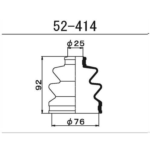 MARUICHI 156 52414 Пыльник шруса FB2024 (23x74x92)