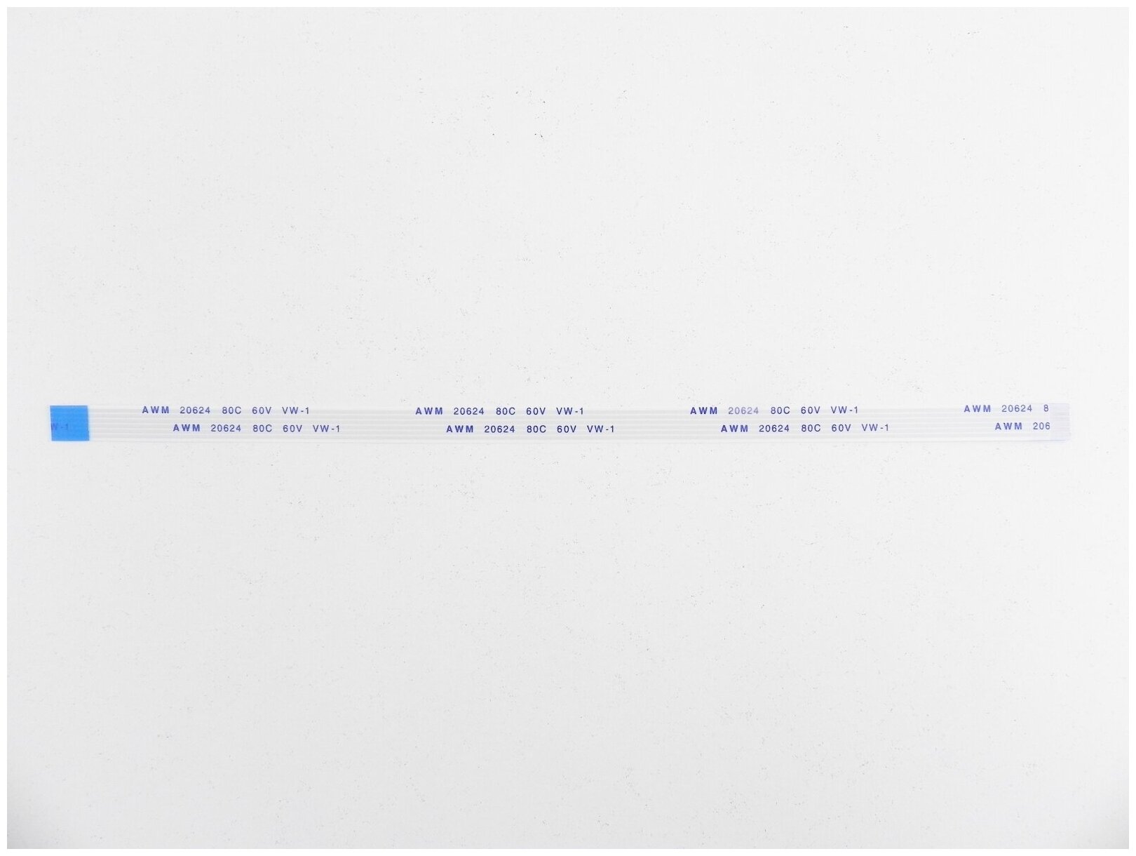 Шлейф плоский FFC/FPC-кабеля Flexible flat 6 пин, шаг 1,00мм, длина 200мм, обратный