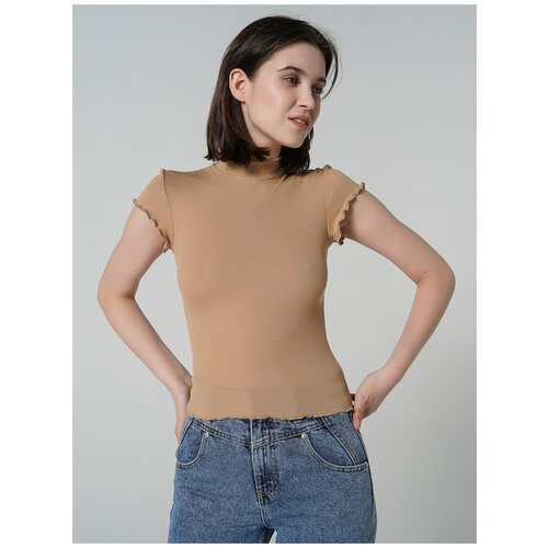 фото Футболка с кор.рукавом твое 82679 размер xl, бежевый, women