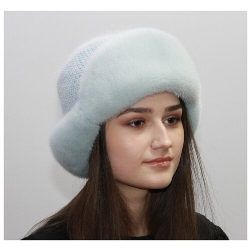 фото Шапка , размер 54 - 55, голубой мария