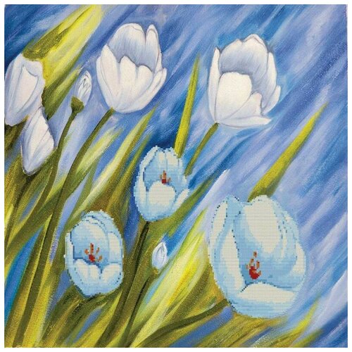 фото Набор для вышивания 3d "цветы ветра" 7041-3d (63х63 см) белоснежка