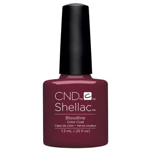 CND Гель-лак Shellac, 7.3 мл, 54 г, Bloodline пролонгированное базовое покрытие cnd shellac wear extender base coat 7 3 мл