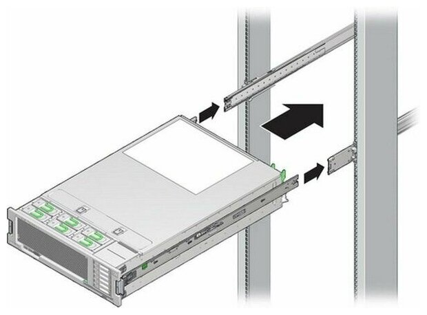 Рельсы SLIDE RAIL, 599mm, toolless 84H314610-003 Rev. B00 - для корпусов RM146, RM247