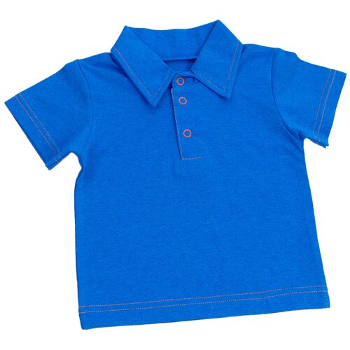 Поло АЛИСА, размер 86, голубой футболка алиса новогодняя размер 86