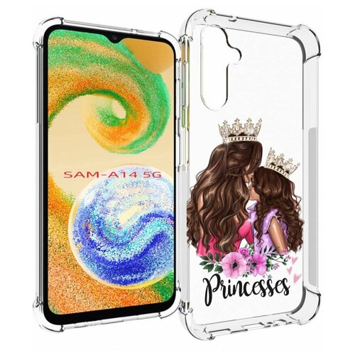 Чехол MyPads Принцессы женский для Samsung Galaxy A14 4G/ 5G задняя-панель-накладка-бампер