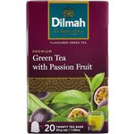 Чай зеленый Dilmah with Passion Fruit в пакетиках - изображение