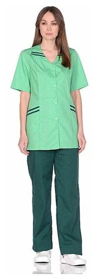 Костюм женский р.60-62 рост 158-164 мятный с т-зеленым ЯЛ-02-88 113-90002298