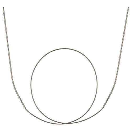 Gamma Спицы круговые, для вязания, с металлическим тросом, d = 1,2 мм, 40 см