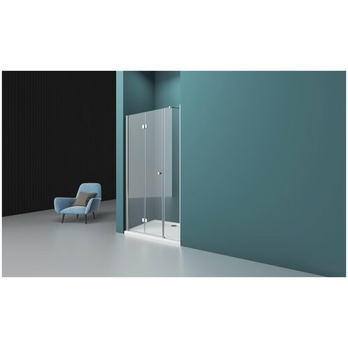 Душевая дверь 110 см BelBagno Albano ALBANO-BS-13-30+80-C-Cr прозрачное