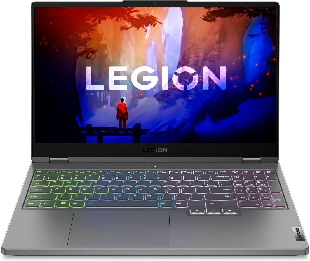 Ноутбук Lenovo Legion 5 15ARH7H, 15.6", IPS, AMD Ryzen 7 6800H 3.2ГГц, 8-ядерный, 16ГБ DDR5, 512ГБ SSD, NVIDIA GeForce RTX 3060 - 6 ГБ, без операционной системы, серый (82rd00